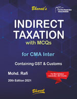  Buy INDIRECT TAXATION Containing GST & Customs (For CMA Inter)